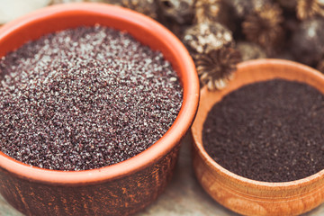 The poppy seeds