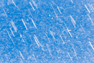 rain against the blue sky