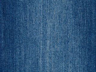 Blue jeans fabric background, new plain denim cloth texture
