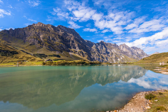 Panorama view of Truebsee and Braustock