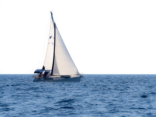 Yacht auf See