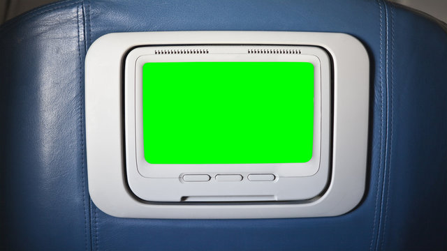 Seat Back Airplane Television with Chroma Green