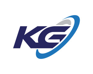 KG Letter Swoosh Group Logo