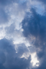 storm clouds in the sky as the background
