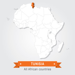 Tunisia. All the countries of Africa.