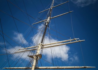 Fototapeta premium Sailing boat mast