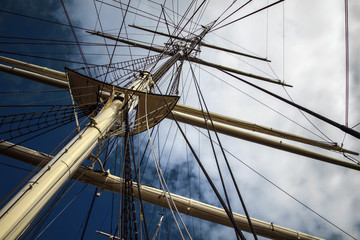 Fototapeta premium Sailing boat mast