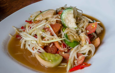 spicy papaya salad