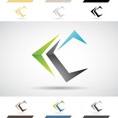 Logo Shapes and Icons of Letter C