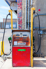 verlassene Tankstelle in der Bronx, New York City