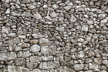 detail outdoor stone wall in local stone
