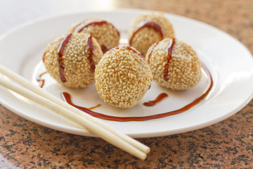 Chinese Sesame Donuts