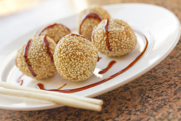 Chinese Sesame Donuts