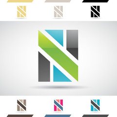 Logo Shapes and Icons of Letter N