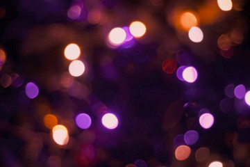 Obraz premium Christmas decoration light blur holiday background