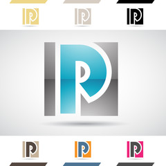 Logo Shapes and Icons of Letter P