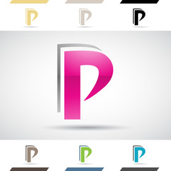 Logo Shapes and Icons of Letter P