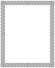 Frame Batik Swirl Floral Ornament