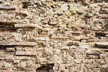 old ruined wall