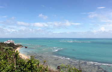 知念岬公園から見える海岸