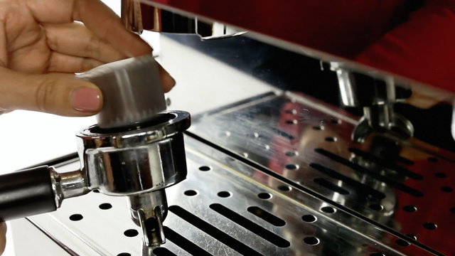 Coffee machine cups tasty