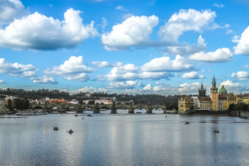 Fototapeta premium プラハの風景・カレル橋
