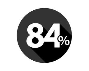 Naklejka premium 84 percent discount sale black friday