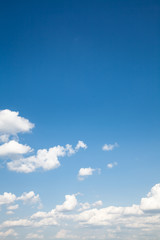 blue sky with cloud closeup