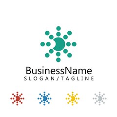 abstract art logo icon vector