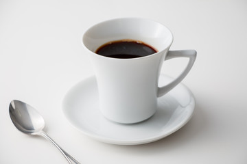 Cup of coffee isolated on white background