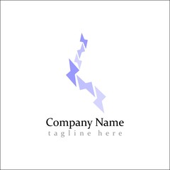 Fototapeta premium electric vector logo icon