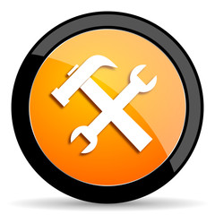 Fototapeta premium tool orange icon