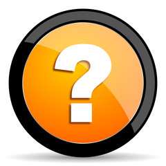 question mark orange icon