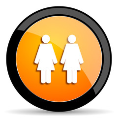couple orange icon