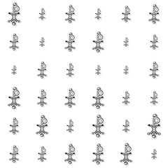 Seamless labarum background or pattern in black on white
