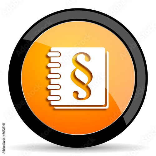 "law orange icon" Imagens e fotos de stock Royalty Free no