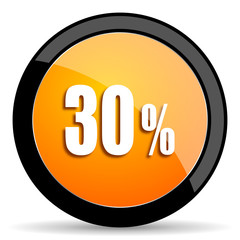 30 percent orange icon