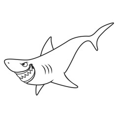 cartoon shark