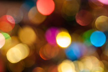 Color Bokeh background for Christmas