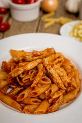 Traditional pasta penne