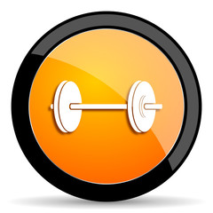 fitness orange icon