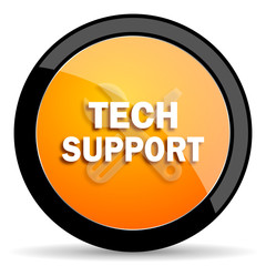 technical support orange icon
