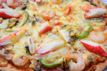 Tasty pizza, Seafood pizza, Pizza with seafood, Pizza with seafood