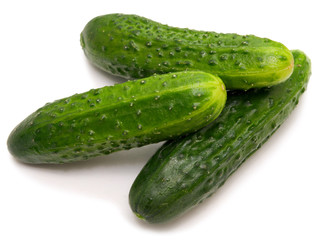 three cucumbers