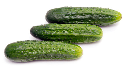 three cucumbers