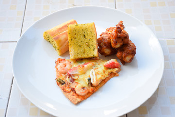 Tasty pizza, Seafood pizza, Pizza with seafood, Pizza with seafood