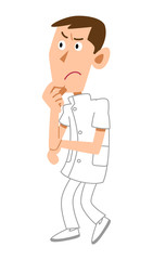 疑問を持つ看護師