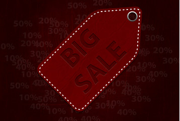 illustration sticker that says big sale