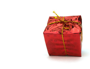 christmas gift box  isolated on white background