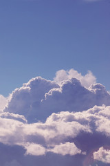 landscape of clouds in the blue sky
